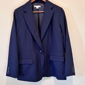 Pendleton Navy Blue Women's Wool Blazer, size 12, CareerWear Professional Office